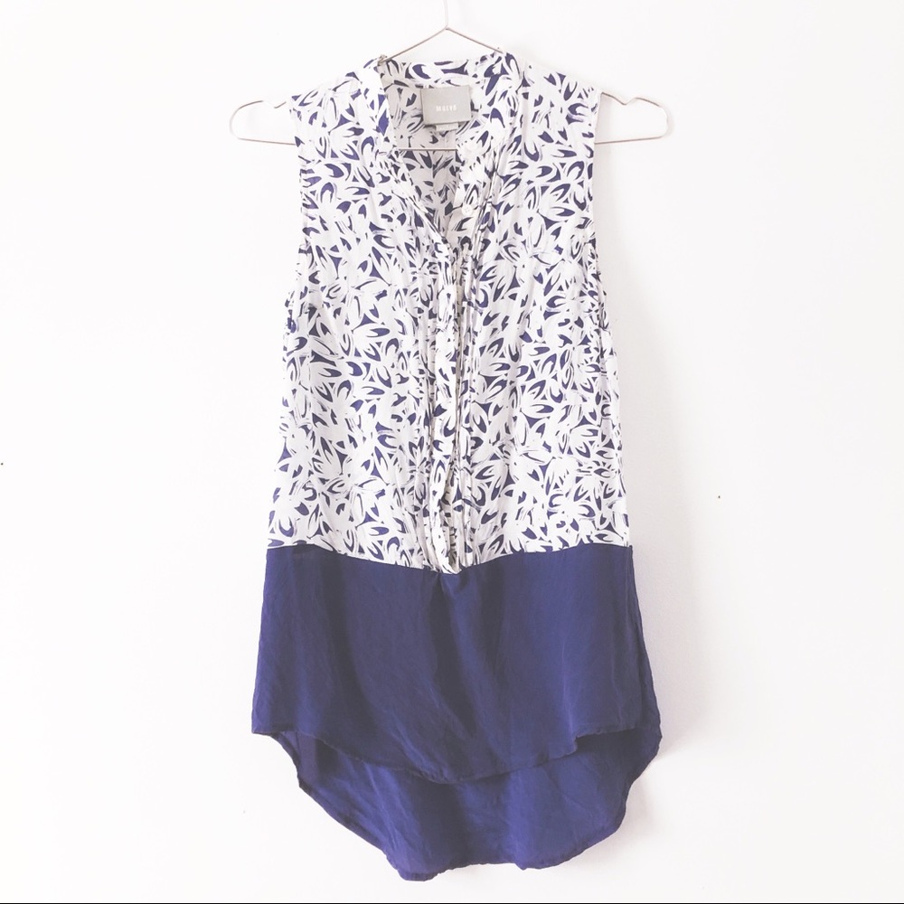 Anthropologie • Mixed Print Clock block Tunic